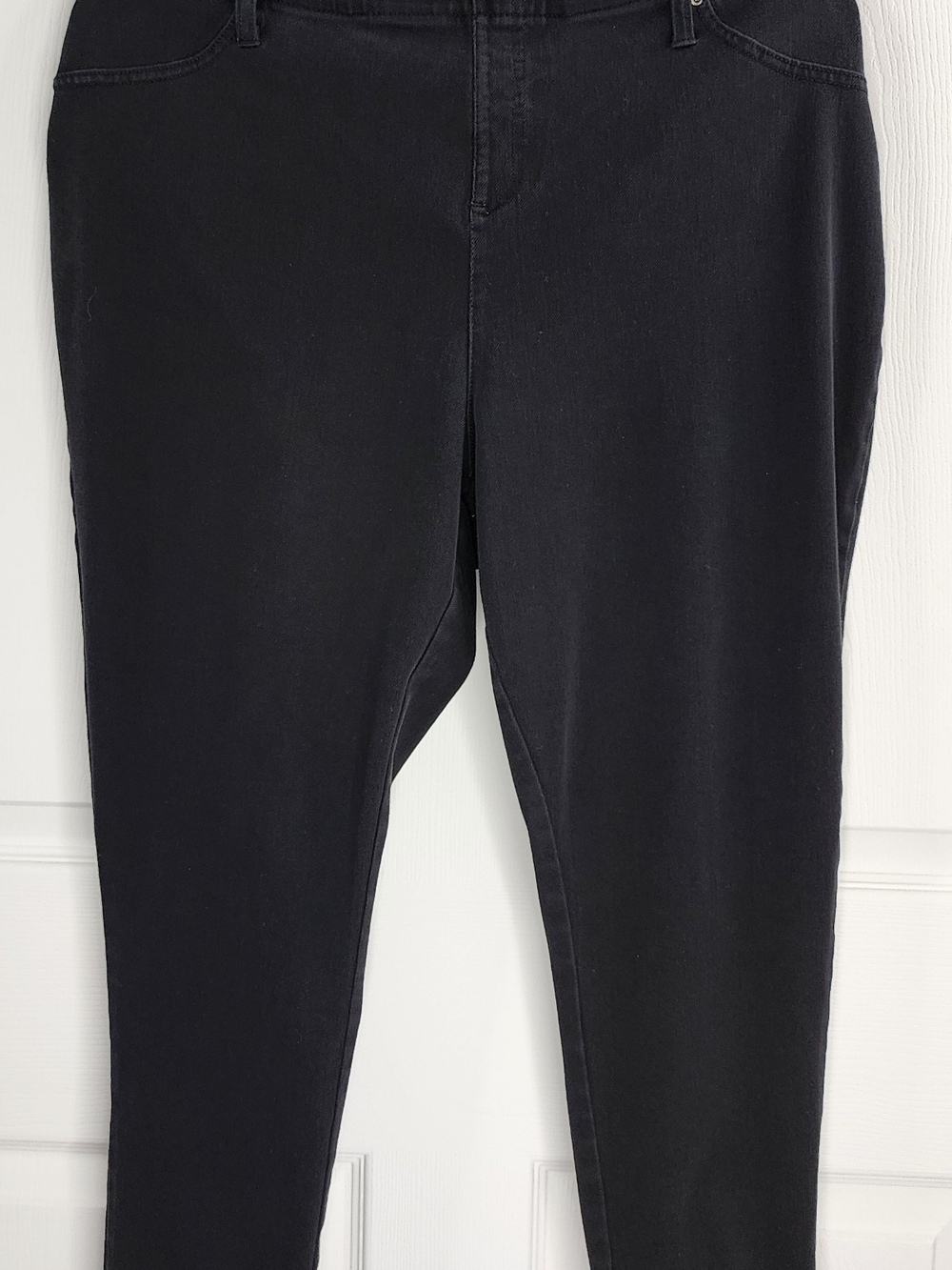 Comfortable Black Stretchy Denim Jeggings Terra & Sky Plus Size 2X
